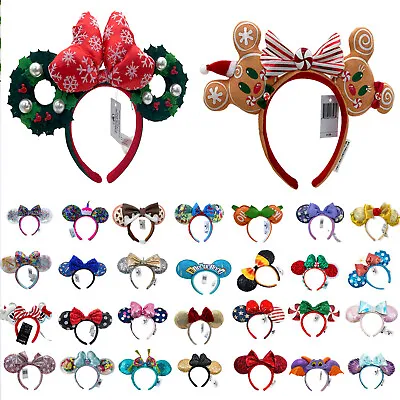 100+ Styles Minnie Mouse Ears Loungefly Christmas Bow Disney Parks Headband • $18.75