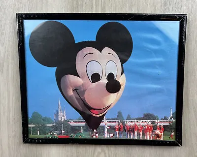 Mickey Mouse Earforce One Walt Disney Hot Air Balloon Print Picture Framed 8x10 • $7.96