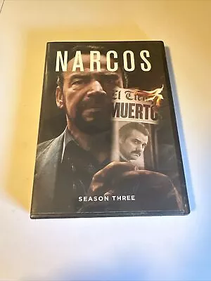 Narcos Season 3 (DVD 2018 2-Disc)  Pablo Escobar Drug Trafficking DEA • $7