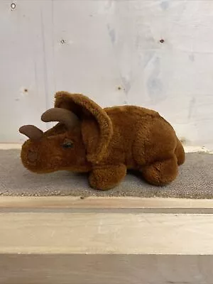 DAKIN Triceratops Dinosaur Plush VINTAGE 1980 Nutshells • $24.99