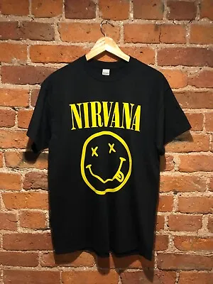 £8.99 • Buy NIRVANA Logo T-Shirt (Grunge Retro Vintage) Unisex Ladies Mens (Black)