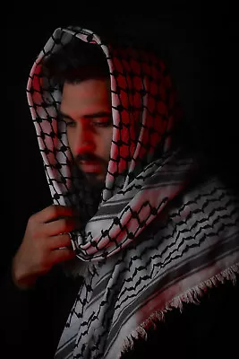 Original Palestinian Nabulsi Keffiyeh Scarf - Made In Palestine • $35