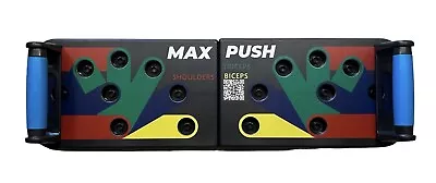 Genuine “Max Push” Push Up Board Workout Fitness 9 In 1 Triceps Shoulders Chest • £16.61