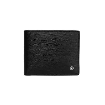 Montblanc Westside Genuine Italian Leather Bifold 6CC Card Wallet Purse For Men • $249.99