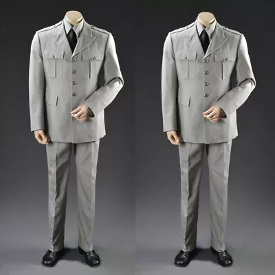 Handsome Gray Men's Safari Jacket 2 Pieces Formal Business Wedding Groom Tuxedo • $70.66
