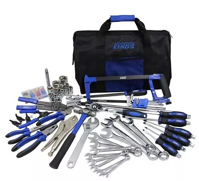 Kings 150 Piece Tool Kit Set Box Home Car Household Repair Mechanic Set Offroad • $99