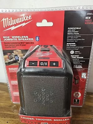 Milwaukee 2592-20 M12 Wireless Jobsite Speaker - Black (2592-20) • $86