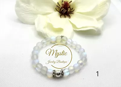 Mystic Mermaid Bracelet With 8mm Iridescent Shimmering Beads • $14.90