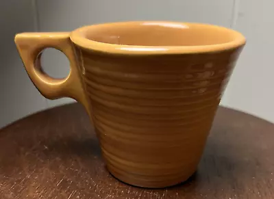 McCoy USA Ridged Coffee Mug Cup Orange Square Handle Round Hole 3.5  Replacement • $15.96