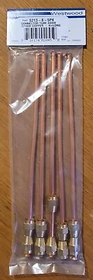 3/16  O.D. Copper Tubing Nozzle Oil Line W/ Flare Nuts 8  Length (Pack Of 5) • $5