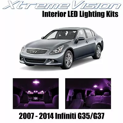 XtremeVision Interior LED For Infiniti G35 G37 Sedan 07-14 (10 PCS) Pink • $10.99