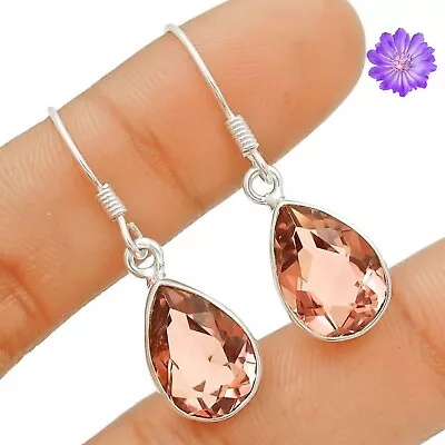 Morganite Gemstone 925 Silver Earring Handmade Jewelry Earring 1.72  • $7.31