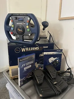 Joytech Williams F1 Team Racing Steering Wheel With Box + Formula One 2002 PS2 • £76.49