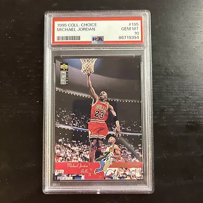 Michael Jordan~(pop 94) 1995 Ud Collector's Choice Psa-10 Gem-mt Card #195 • $125