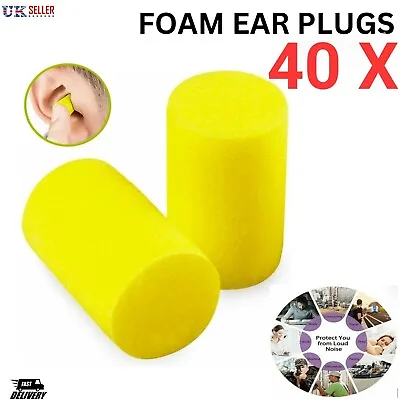 40 X 3M EAR Classic Foam Ear Plugs Sleep Aid Noise Cancelling Concert Musicians. • £3.99