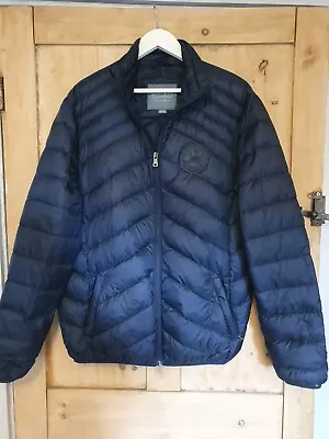 Quba Sails Mens Padded Jacket Navy Blue - Size Medium • £20