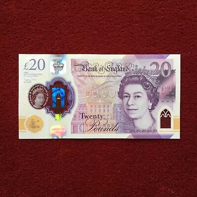 A POLYMER TWENTY POUND £20 NOTE AA33 594722 In EXCELLENT USED CONDITION • £25