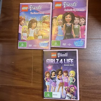 Lego Friends: Andrea's Big Moment The Grand Hotel Girlz 4 Life DVD Region 4 &2 • $19.99