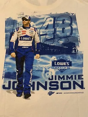 Jimmie Johnson Winners Circle 2010 NASCAR Tee Shirt X-Large #48 Lowe’s Racing • $25