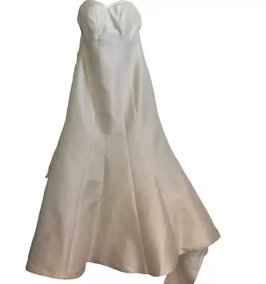 MARTINA LIANA Wedding Dress #688 Ivory Trumpet Strapless Sweetheart Neck Sz 12?? • $229.99