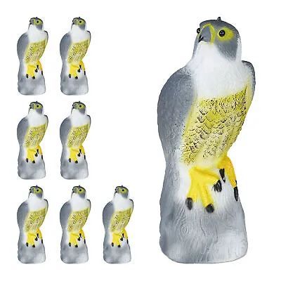 Set Falcon Decoy Bird Deterrent Scarecrow Pigeon Repellent Garden Plastic Hawk • £103.90