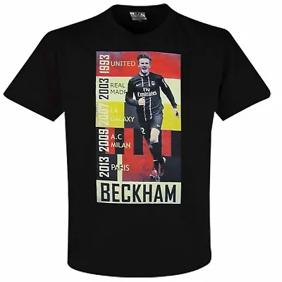 £5.99 • Buy New Retro David Beckham England & Man Utd Legend Adult T-Shirt (100% Cotton)