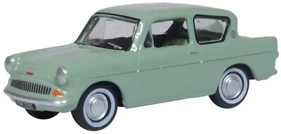 Ford Anglia Car - Spruce Green  -  1:76 - Oxford Die-cast - 76105010 • $15.87