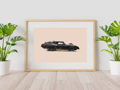 A4 Mad Max Ford Falcon Black Art Print Free Postage New Printed High Quality • £4.99