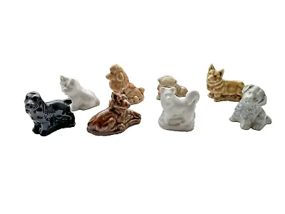 £12.99 • Buy Wade Whimsies Job Lot Bundle 8 Dog Pet Figurines Collectable Vintage Ornament