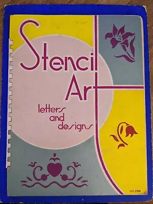 Vintage Book Stencil Art Letters And Designs  • $9