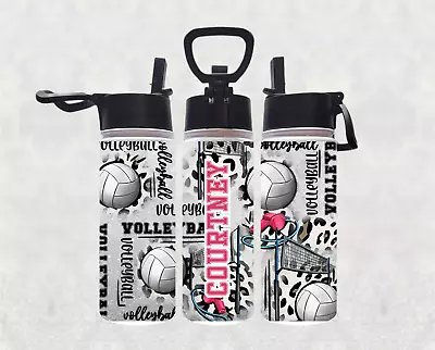 Personalized Kid's Vollyball Sports 18oz Stainless Steel Water Bottle • $21.95