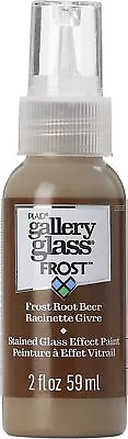 3 Pack FolkArt Gallery Glass Paint 2oz-Frost Root Beer FAGG2OZ-19695 • £17.54