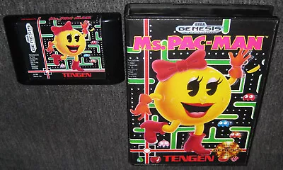 Ms. Pac-Man (Sega Genesis 1991) Game & Case • $11.99