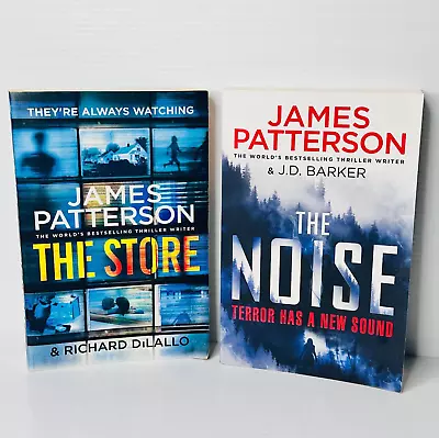 James Patterson Thriller Fiction Books X 2: The Store & The Noise Large PBs • $20