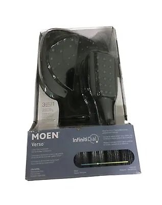 MOEN Verso Square 7 In. Dual Shower Head Handheld Shower Matte Black • $119.95