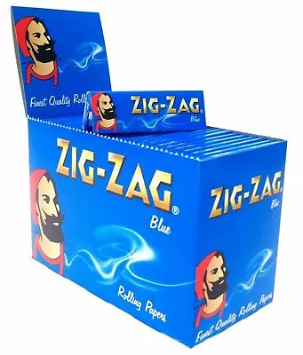  Zig Zag Blue Genuine Regular Size Smoking Cigarette Rolling Papers Booklets  • £7.95