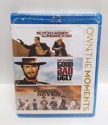 Butch Cassidy Sundance Kid  Good Bad And Ugly  Magnificent Seven Blu-Ray NEW • $13.99