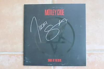 Pink Motley Crue Nikki Sixx Signed Shout At The Devil Album Autographed The Dirt • $200.66