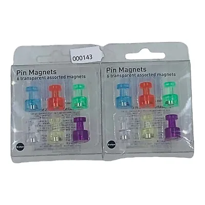 12 Magnets Assorted Color Bi-silque Magnetic Push Pins For Magnetic Boards • $10.99