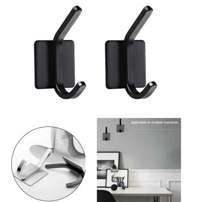 £5.49 • Buy 2/4x Self Adhesive Hook Adhesive Wall Hanger Strong Sticky Waterproof Coat Hook
