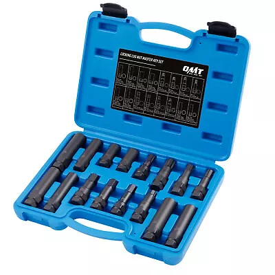 Lug Nut Master Key Set For Removing Metric SAE Locking Wheel Lug Nuts 16 Pieces • $41.03