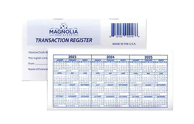 12 Check Registers 2023-2024-2025 For Personal Checkbook Ledger Transaction... • $10.68