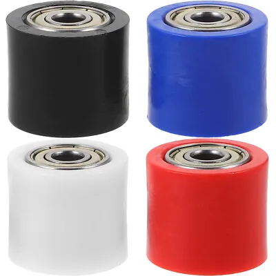  4 Pcs Motorcycle Tensioner Bearing Steel Chain Roller Wheel U • £11.14