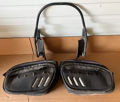 $399 • Buy Harley  Davidson VROD VRSC Canvas Saddlebags W/Mounting Brackets - 2007-11