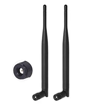 Dual Band WiFi 2.4GHz 5GHz 5.8GHz 6dBi MIMO RP-SMA Male Antenna 2-Pack For Wi... • $15.21