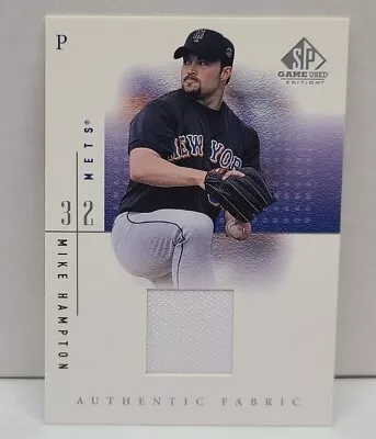 MIKE HAMPTON 2001 SP Game Used Edition GU JERSEY ~ New York METS • $2.91
