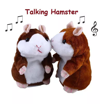 Cheeky Hamster Talking Plush Toys Christmas Adorable Mimicry Pet Sound Recorder • $10.48