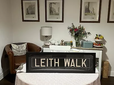 1960s Edinburgh Framed Lothian Bus Blind Destination Leith Walk • £57.49