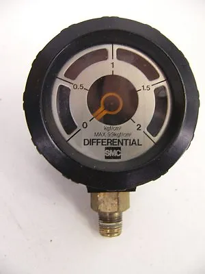 $8.40 • Buy SMC GD40 Differential Pressure Vacuum Gauge 0 - 2  (H290)
