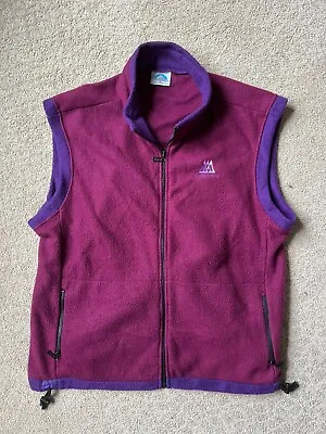 Vintage 80s 90s Fleece Full Zip Vest Jacket Men’s Ski Resort Lake Tahoe XL • $4.99